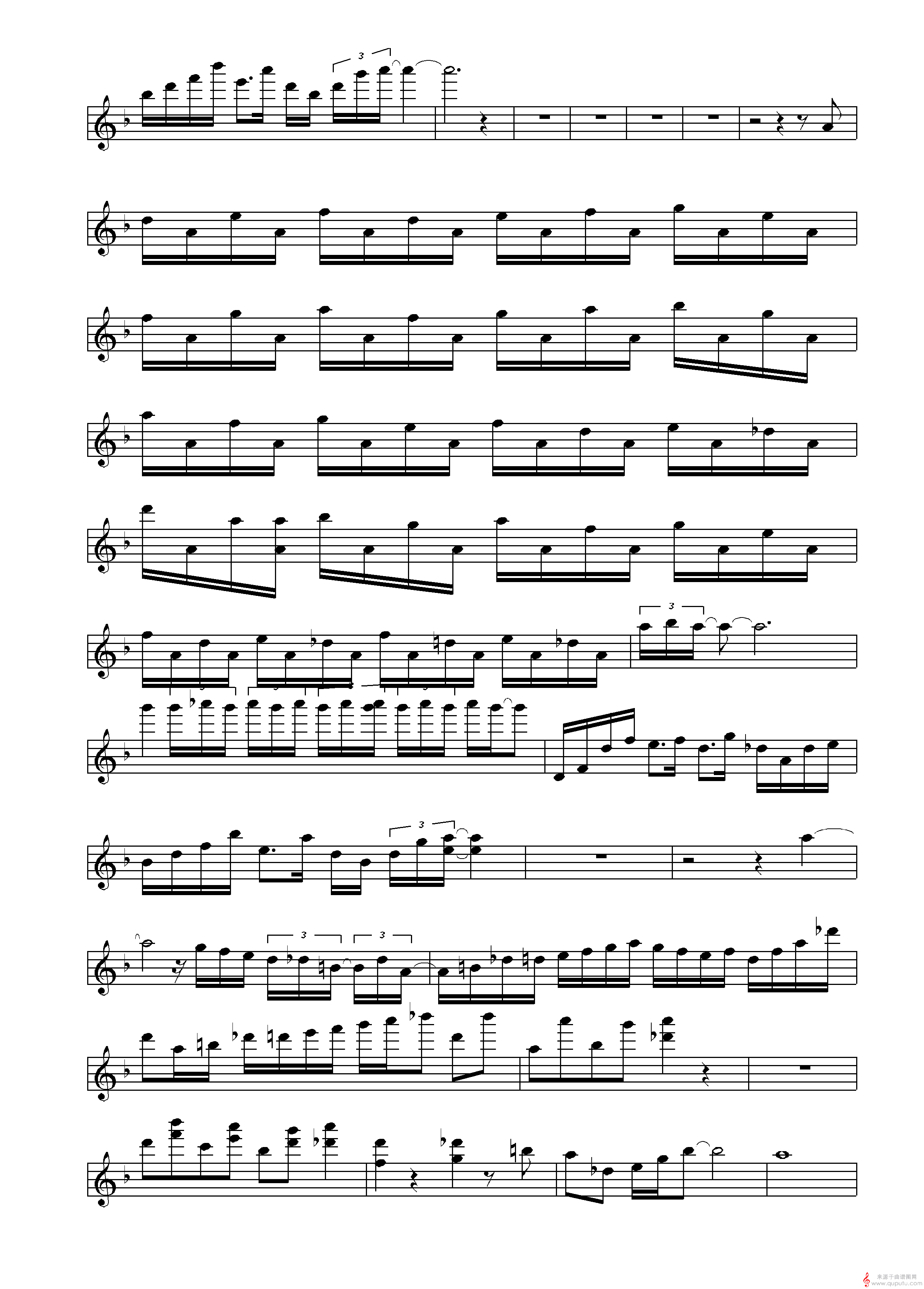 Tocatta and Fugue in D-Minor（小提琴谱）_Tocatta and Fugue in D-Minor_02