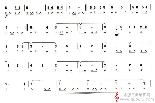 考级六级曲目：梭罗河口琴谱_曲谱图网_梭罗河_02