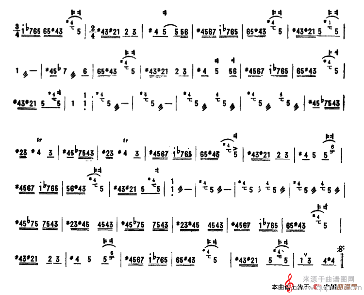 霍拉舞曲（罗马尼亚曲宿英、宿永良改编独奏简谱）