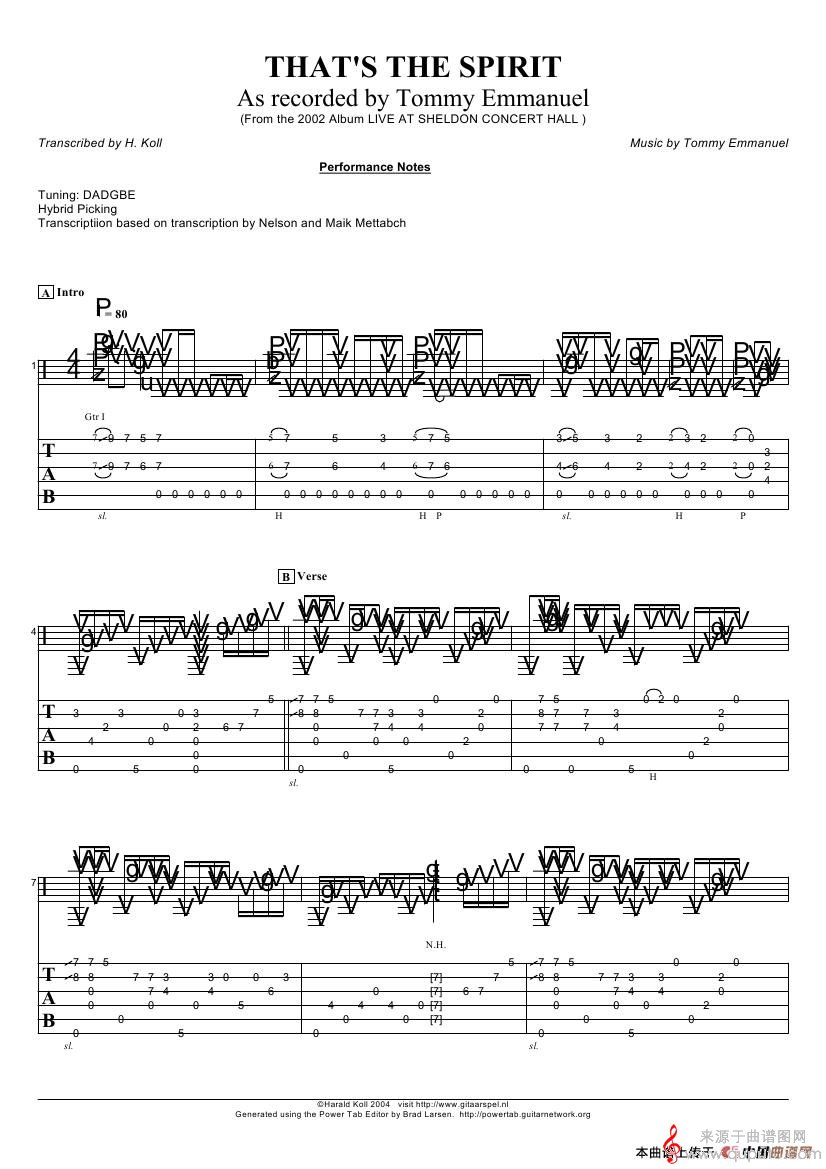 tommy emmanuel:thats the spirit version 2(指弹吉它) tommy emmanuel:thats the spirit version 2(指弹吉它)