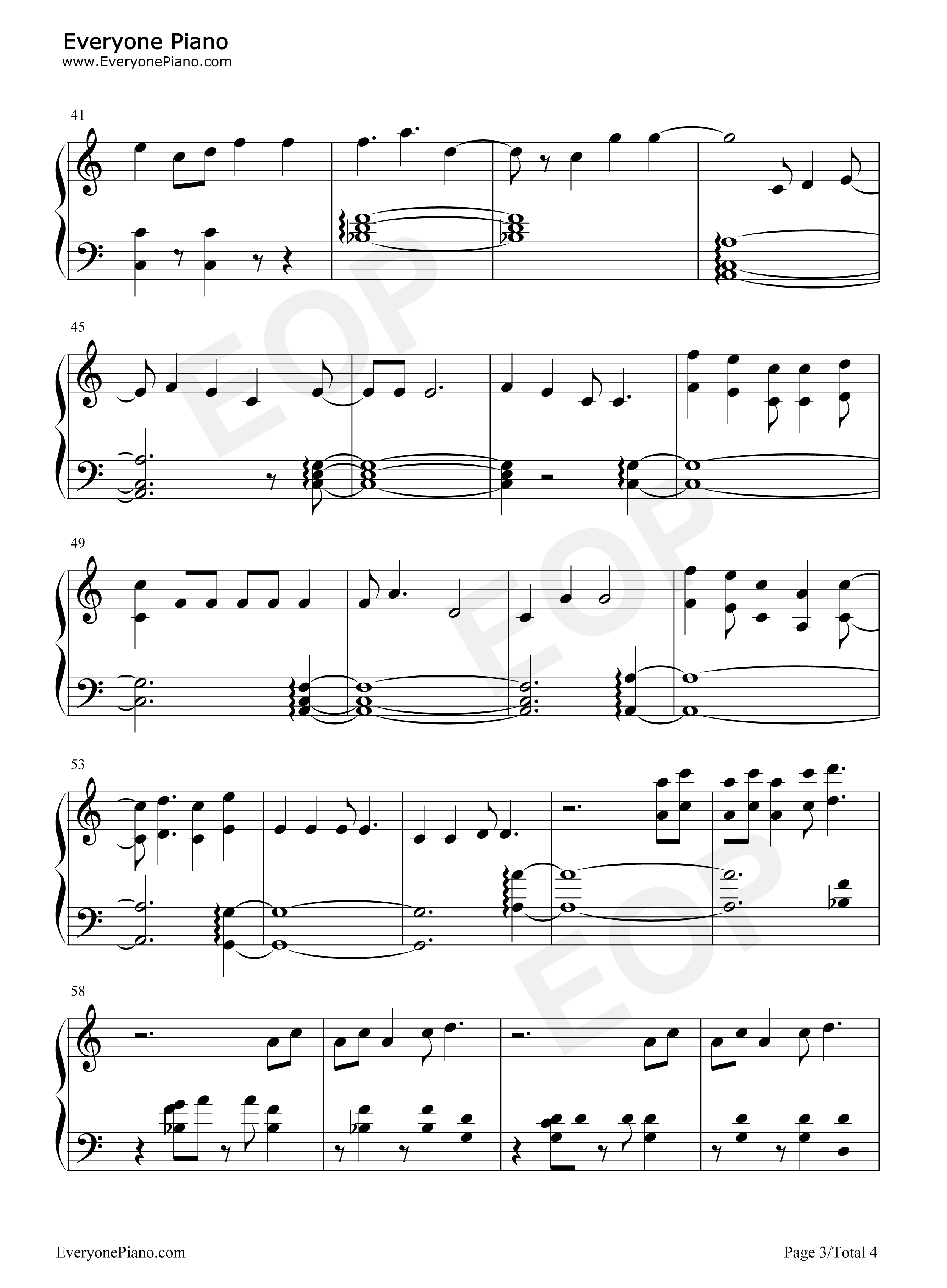 Pied Piper-防弹少年团-BTS五线谱预览3