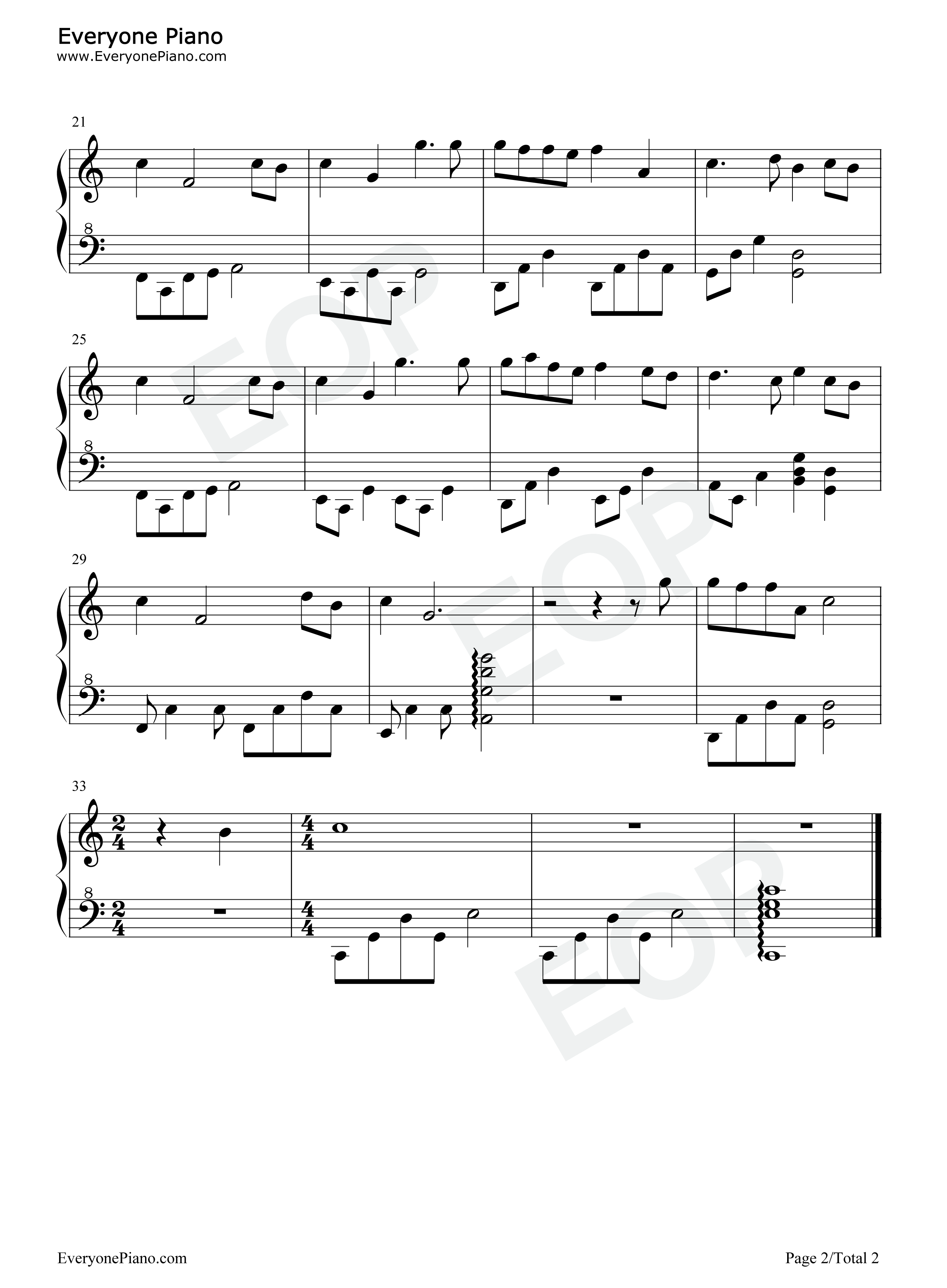 轻漪的节音-Ondulations du rythme-原神风物之诗琴谱-原琴谱五线谱预览2