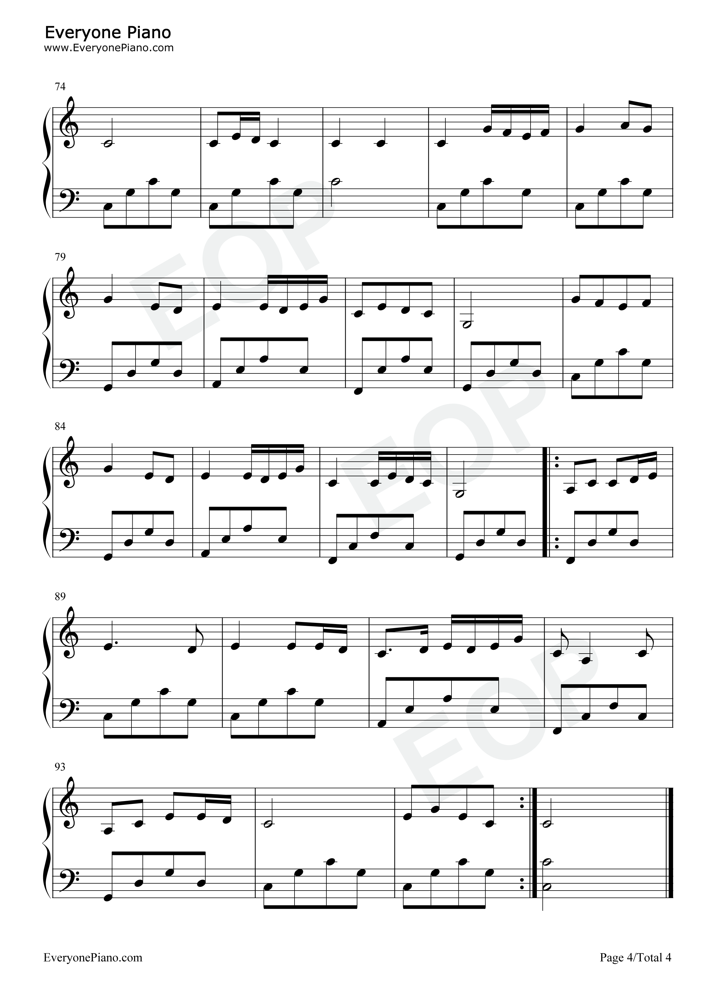 Beo Dat May Troi-The An Nguyen五线谱预览4